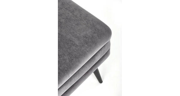 Lavice BARIS, šedá/černá