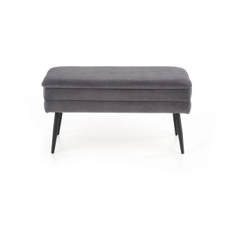 Lavice BARIS, šedá/černá