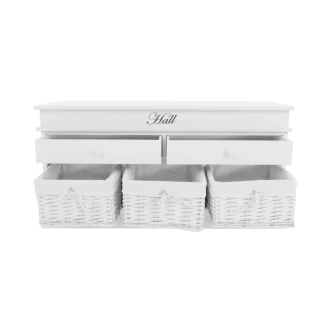 Lavice CEBUS, bílá