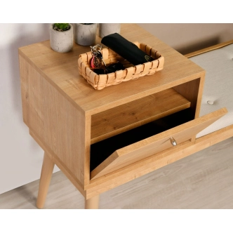 Lavice NALMEN, dub/krémová