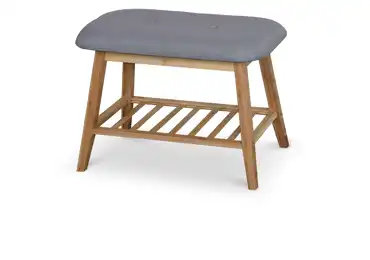 Lavice s botníkem KEROKA typ I, přírodní/šedá