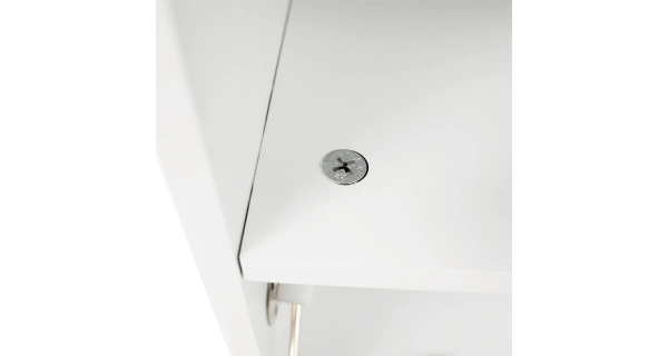 Lavice s botníkem KYTROS, bílá/šedá