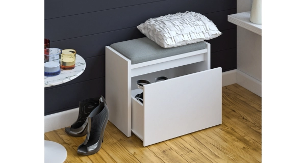 Lavice s úložným prostorem SUMMIT, bílá