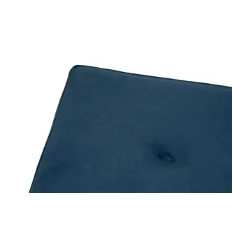 Lavice ZOREL, modrá látka/černá