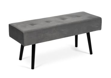 Lavice ZOREL, šedá látka/černá