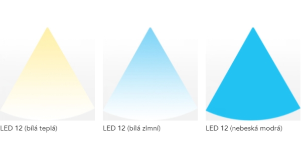 LED-12 osvětlení komody, barva: nebeská modrá, 5 let záruka
