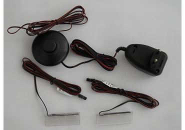 LED osvětlení do obývací stěny COROPUNA, modrá