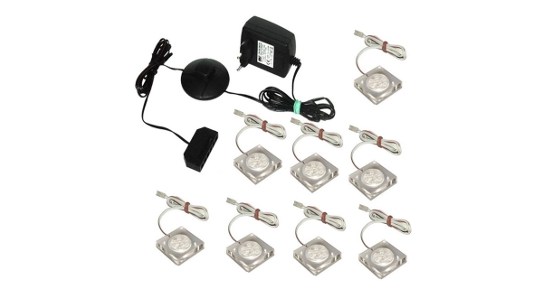 LED osvětlení GLOMERATA 8-bodové, bílá