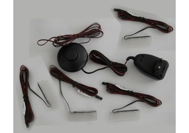 LED osvětlení k obývací stěně LANDIS, modré