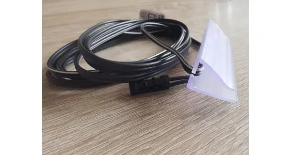 LED osvětlení na skleněnou polici - 2 ks, barva modrá