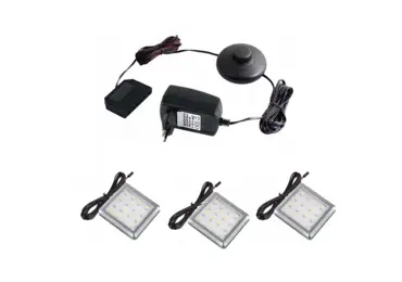 LED osvětlení SQUARE 3x, teplá bílá