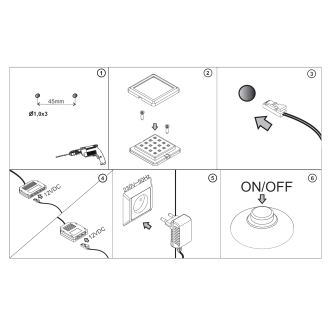 LED osvětlení TANIS II 3x, bílé