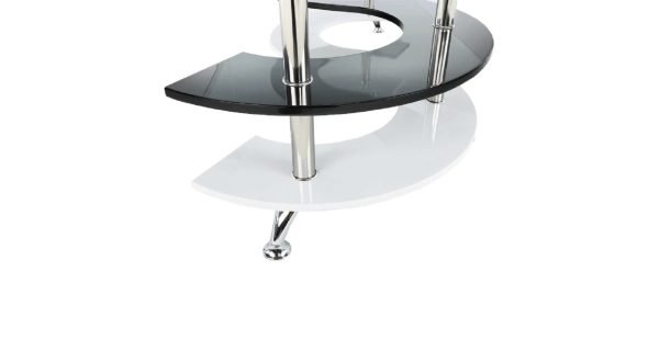 LEMBEH konferenční stolek, bílá/černá