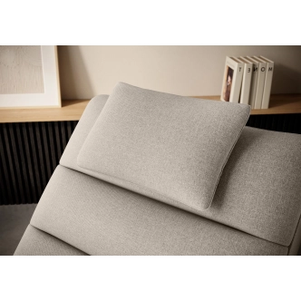 Lenoška CLEUCH 01, světle šedá látka