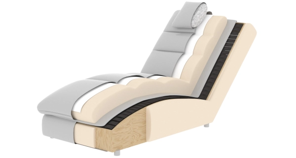 Lenoška CLEUCH 01, světle šedá látka