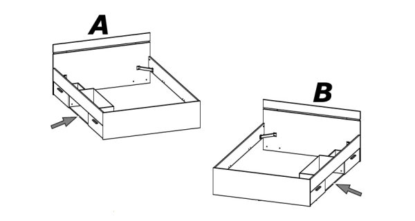 LETENYE postel 90x200 cm, bílá