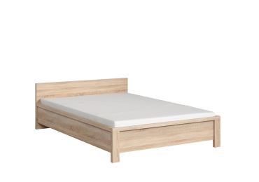 LOBATES postel 140x200 cm, dub sonoma