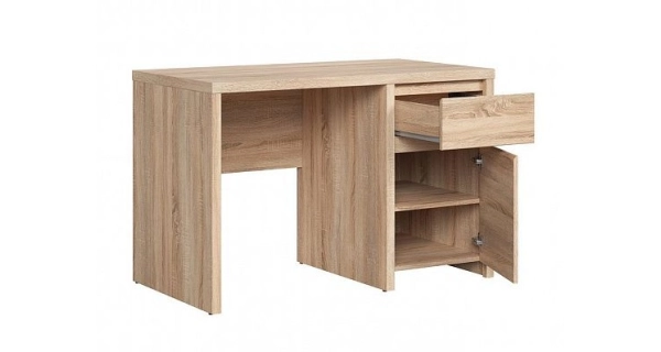 LOBATES psací stůl 1D1S, dub sonoma, 5 let záruka