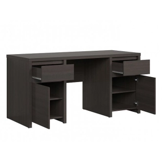 LOBATES psací stůl 2D2S, wenge, 5 let záruka