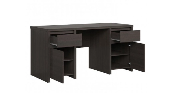 LOBATES psací stůl 2D2S, wenge, 5 let záruka