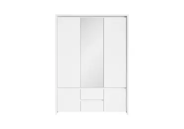 LOBATES skříň 5D2S, bílá/bílá matná