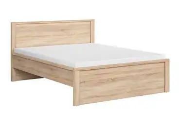 LOBATES vyšší postel 160x200 cm, dub sonoma