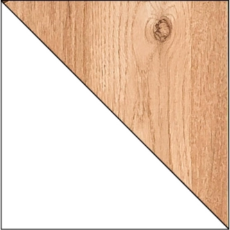 LOLLAND PC stůl, bílá/dub nash, 5 let záruka