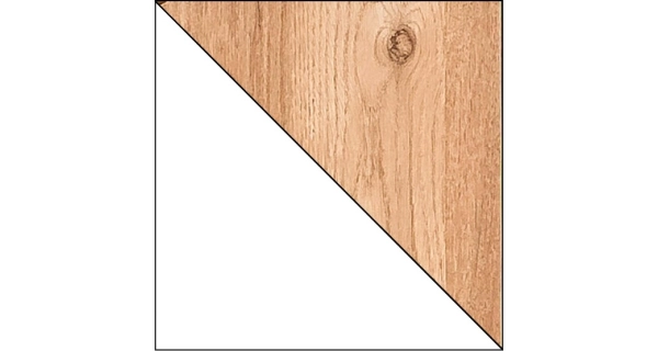 LOLLAND postel s přistýlkou, bílá/dub nash, 5 let záruka