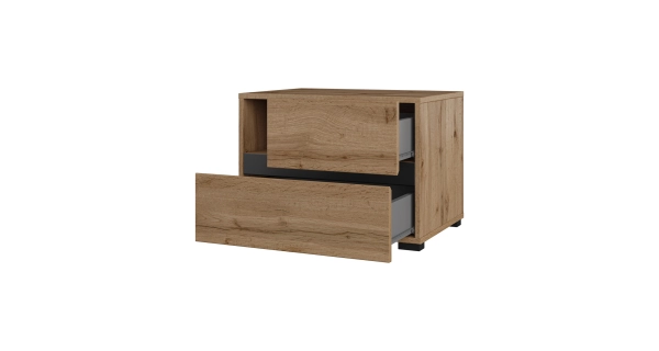 Ložnice BONIFACIO, dub wotan/černá