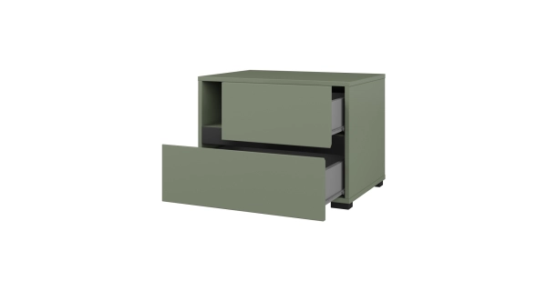 Ložnice BONIFACIO, zelená/černá