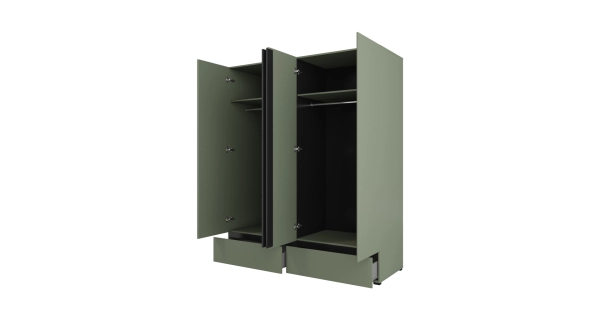 Ložnice BONIFACIO, zelená/černá