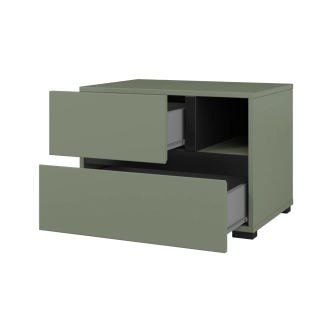 Ložnice BONIFACIO, zelená/černá