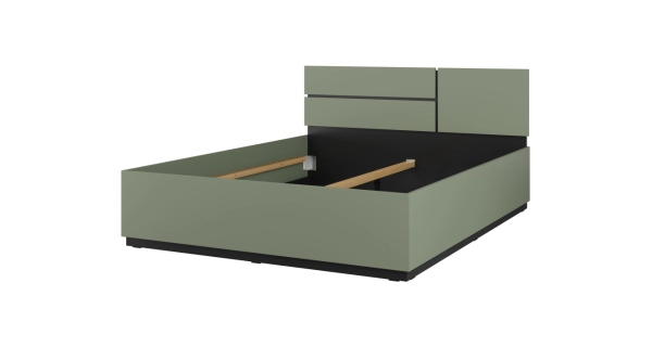 Ložnice BONIFACIO, zelená/černá