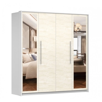 Ložnice BRIGIDA, bílá/hedvábí