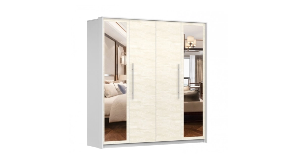 Ložnice BRIGIDA, bílá/hedvábí