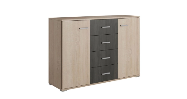 Ložnice EUTICHIANO, dub sonoma/borovice norská