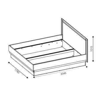 Ložnice FILIPPOPOLI 1, dub evoke/bílá alpský lesk