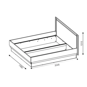 Ložnice FILIPPOPOLI 2, dub evoke/bílá alpský lesk