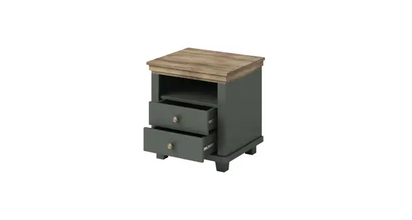 Ložnice JEJUDO, zelená/dub lefkas