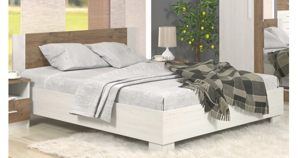 Ložnice KABIR 1 s postelí 160x200 cm, borovice andersen/dub april