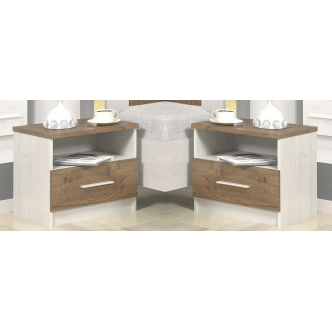 Ložnice KABIR 2 s postelí 180x200 cm, borovice andersen/dub april