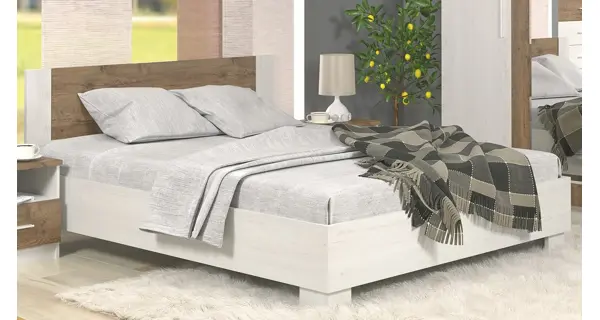 Ložnice KABIR 2 s postelí 180x200 cm, borovice andersen/dub april