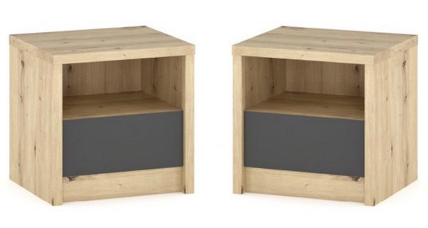 Ložnice MALAITA, dub artisan/šedá