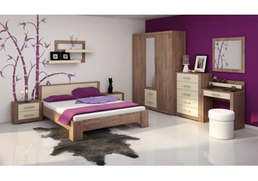 Ložnice MOLTENO, craft tobaco/krém