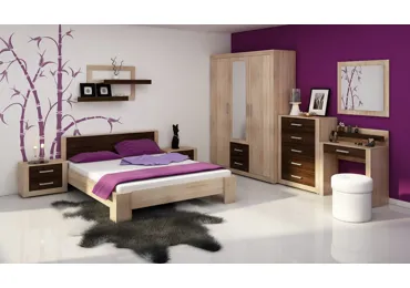 Ložnice MOLTENO, dub sonoma světlý/dub sonoma tmavý