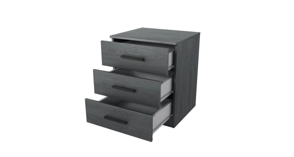 Ložnice ZANDER 1 s postelí 160x200 cm, dub carbon