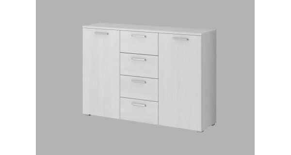 Ložnice ZANDER 2 s postelí 180x200 cm, abisko ash