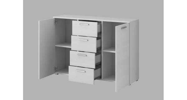 Ložnice ZANDER 2 s postelí 180x200 cm, abisko ash