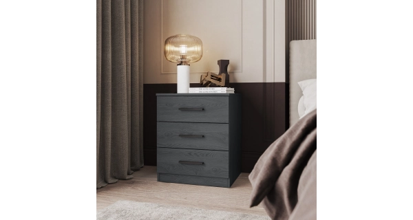 Ložnice ZANDER 2 s postelí 180x200 cm, dub carbon