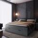 Ložnice ZANDER 2 s postelí 180x200 cm, dub carbon